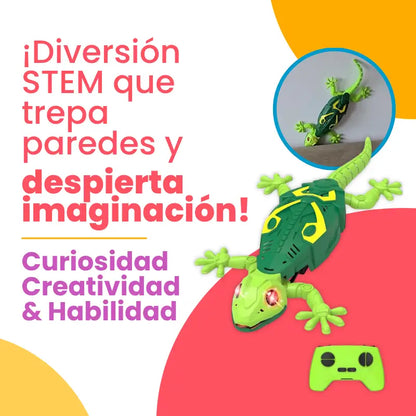 Lagarto Robótico Premium que Trepa Paredes – Juguete STEM Interactivo con Control Remoto | MiniMundo