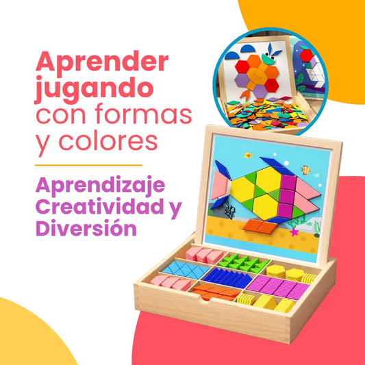 Tangram Magnético Educativo para Niños – Juguete de Aprendizaje y Montaje | MiniMundo
